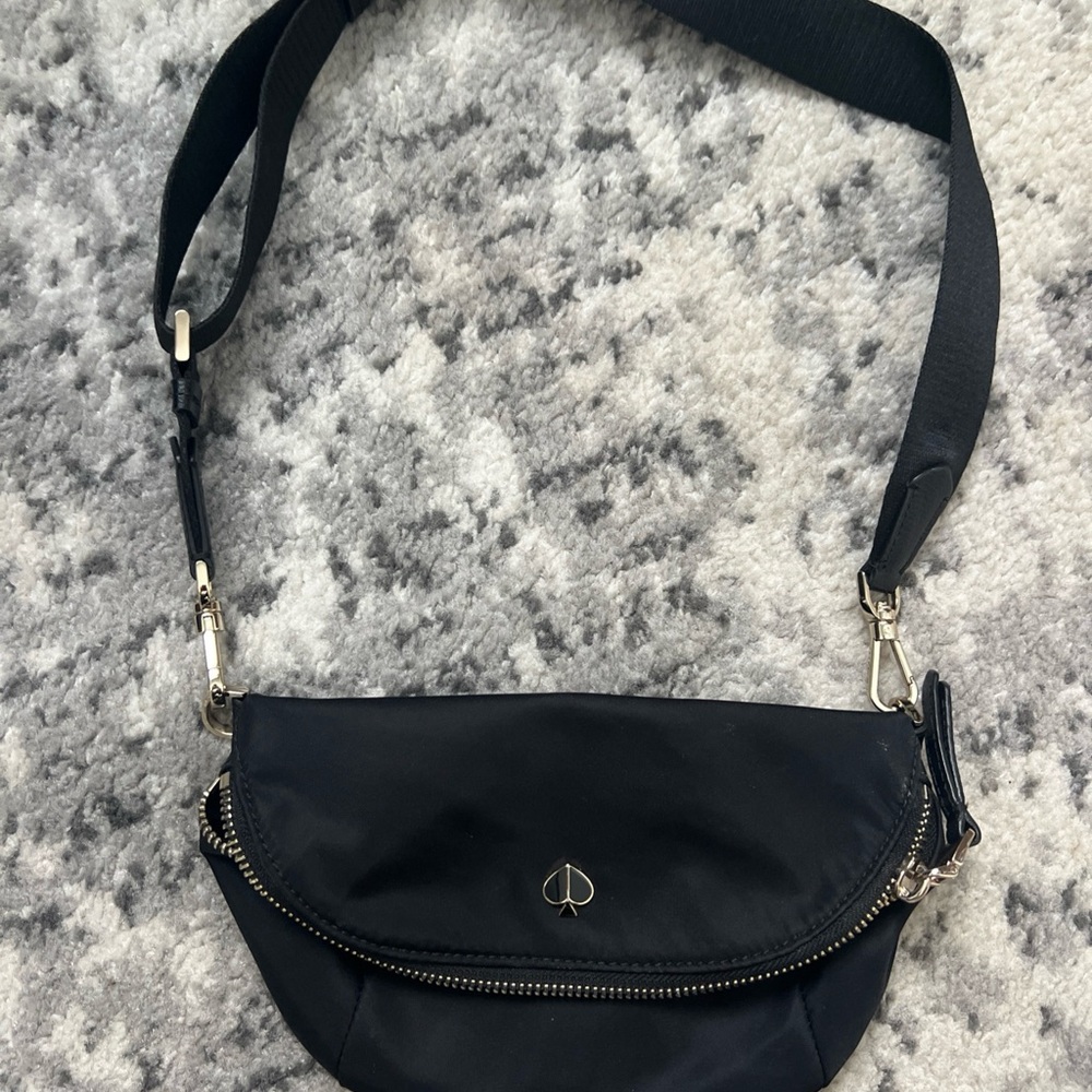 Kate Spade Belt Bag Watson Lane Womens Black Nylon Fanny Pack belt bag